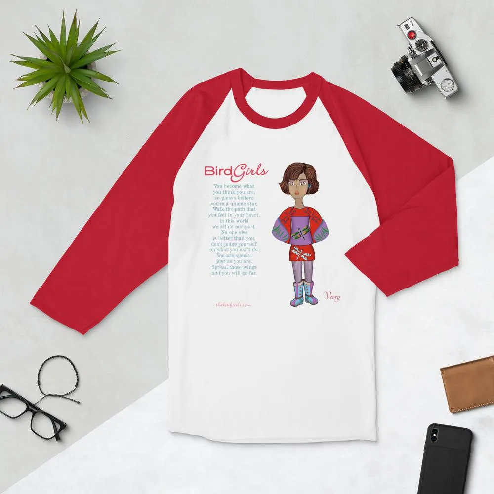 Veery 3/4 sleeve raglan shirt