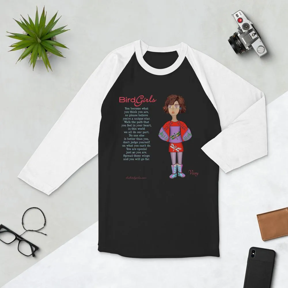 Veery 3/4 sleeve raglan shirt