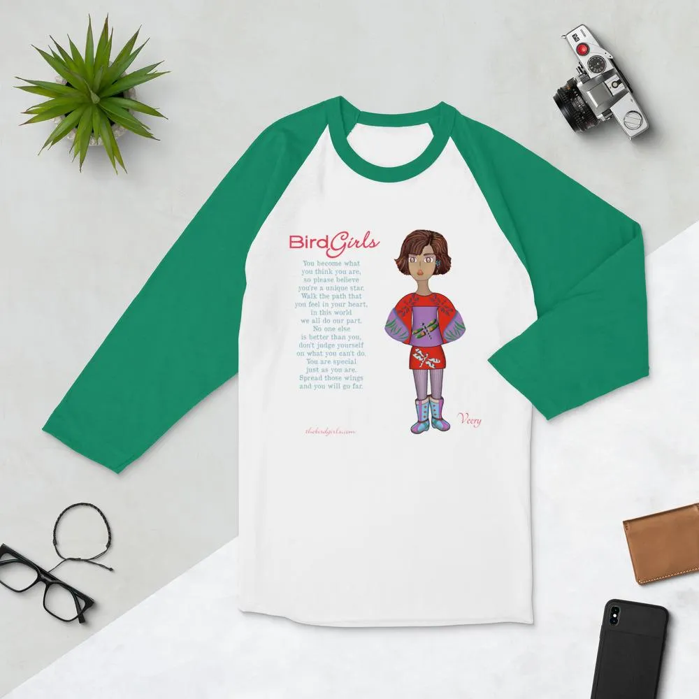 Veery 3/4 sleeve raglan shirt