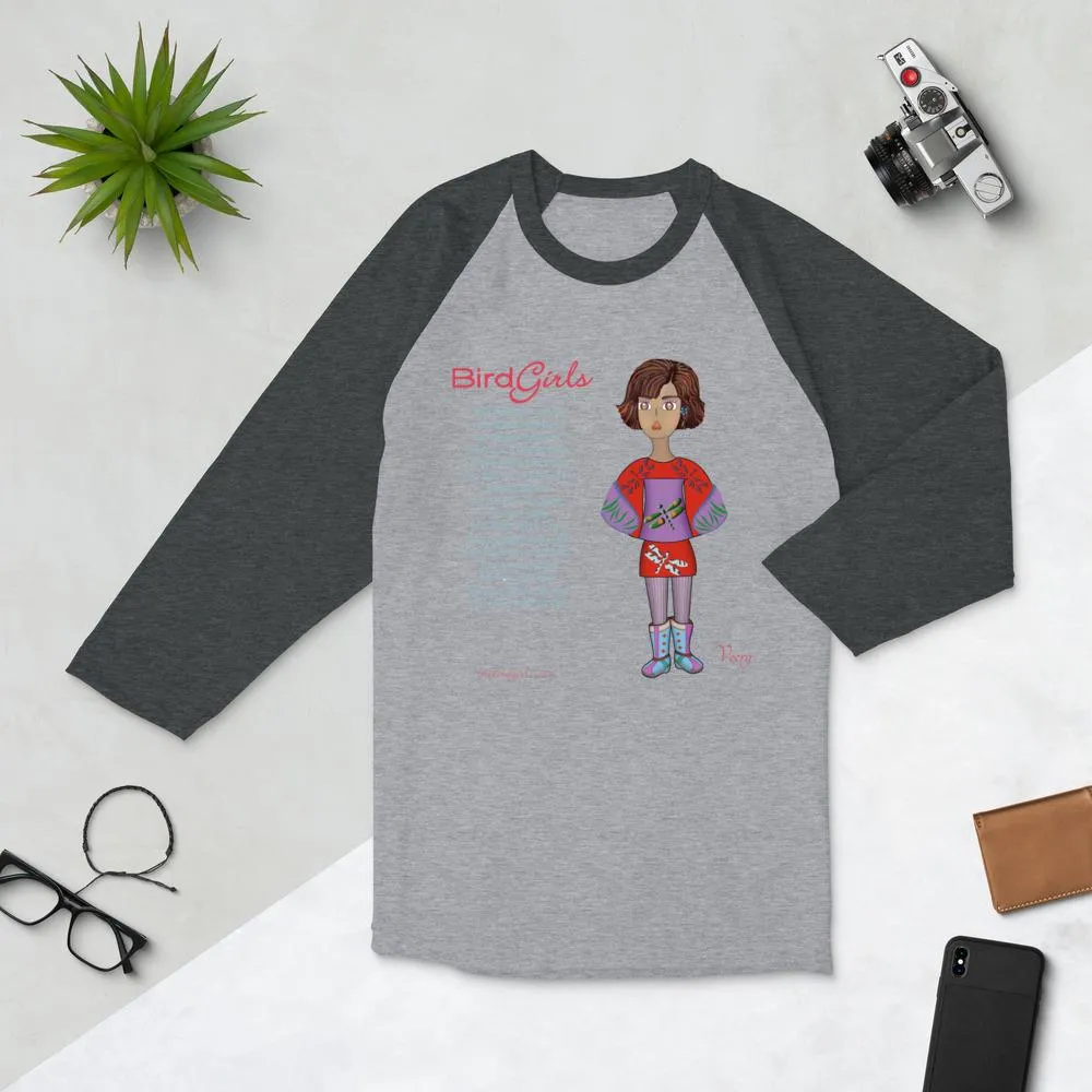 Veery 3/4 sleeve raglan shirt