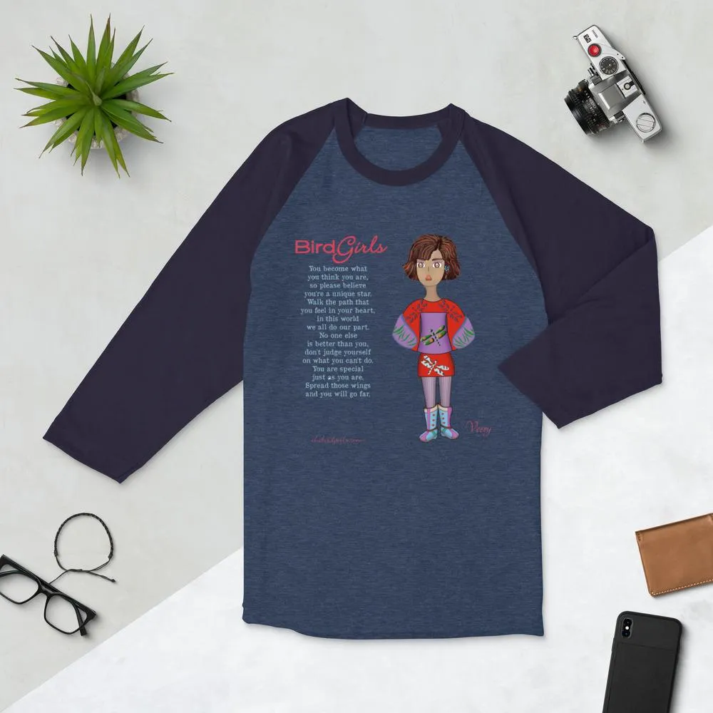 Veery 3/4 sleeve raglan shirt