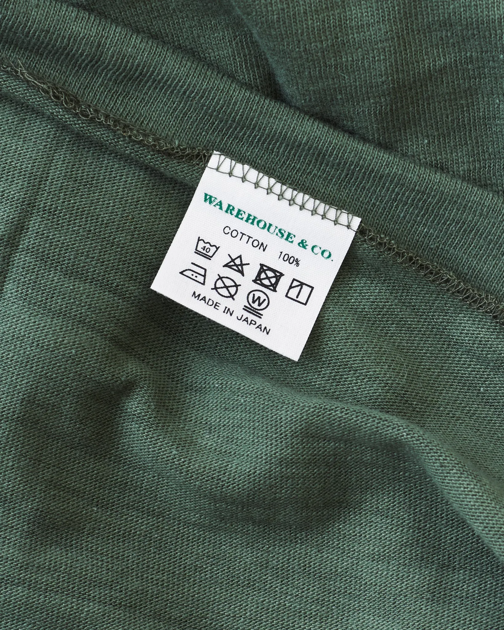 Warehouse & Co. Lot 4601 Plain T-shirt Green