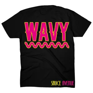 Wavy | Black Kids Tee