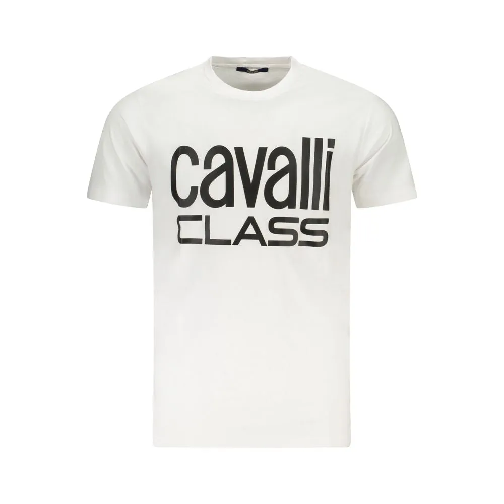 White Cotton Men T-Shirt