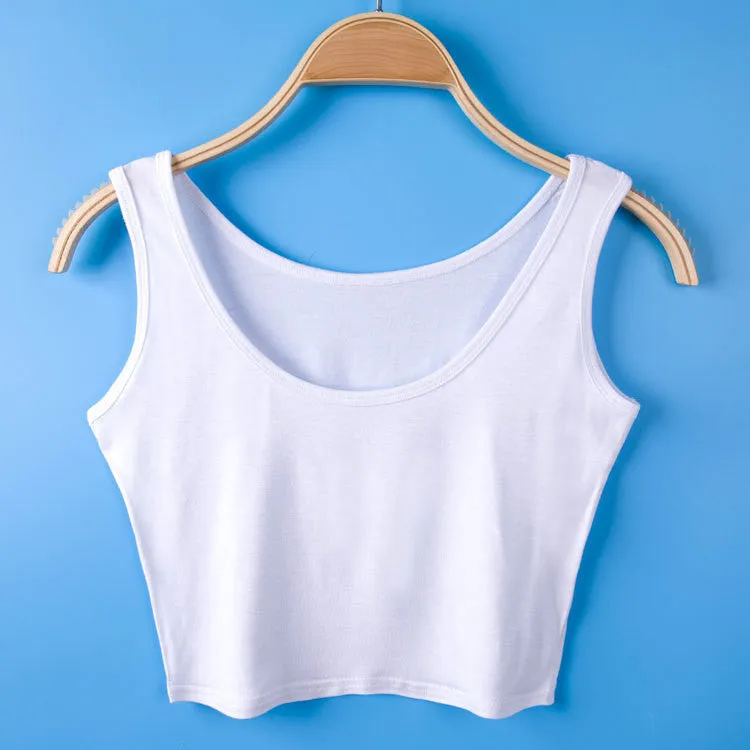 Women Tank Crop Top Short Vest Womens Sexy Camisole Bustier Crop Top cropped Camisa Feminina
