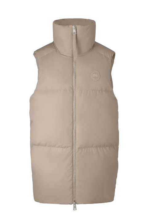 Womens Garnet Long Vest Desert Sand -4824W