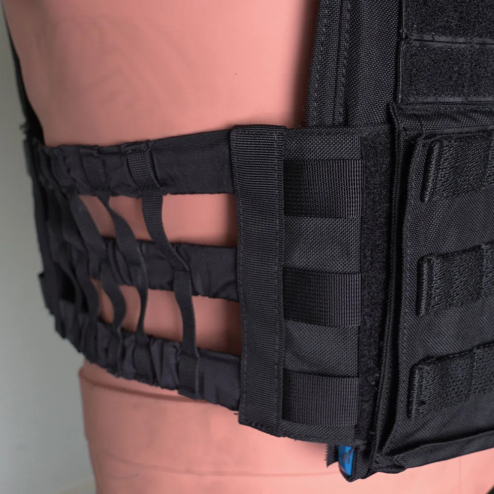 XM Fitness Tactical Weighted Vest BLACK