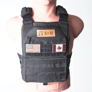 XM Fitness Tactical Weighted Vest BLACK