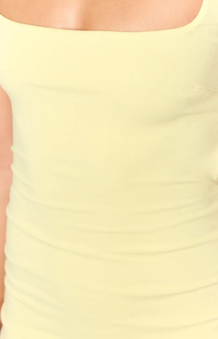 Yellow mini dress Luciana 