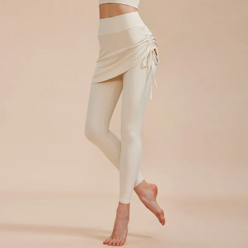 Yoga Pants with Skirt Design