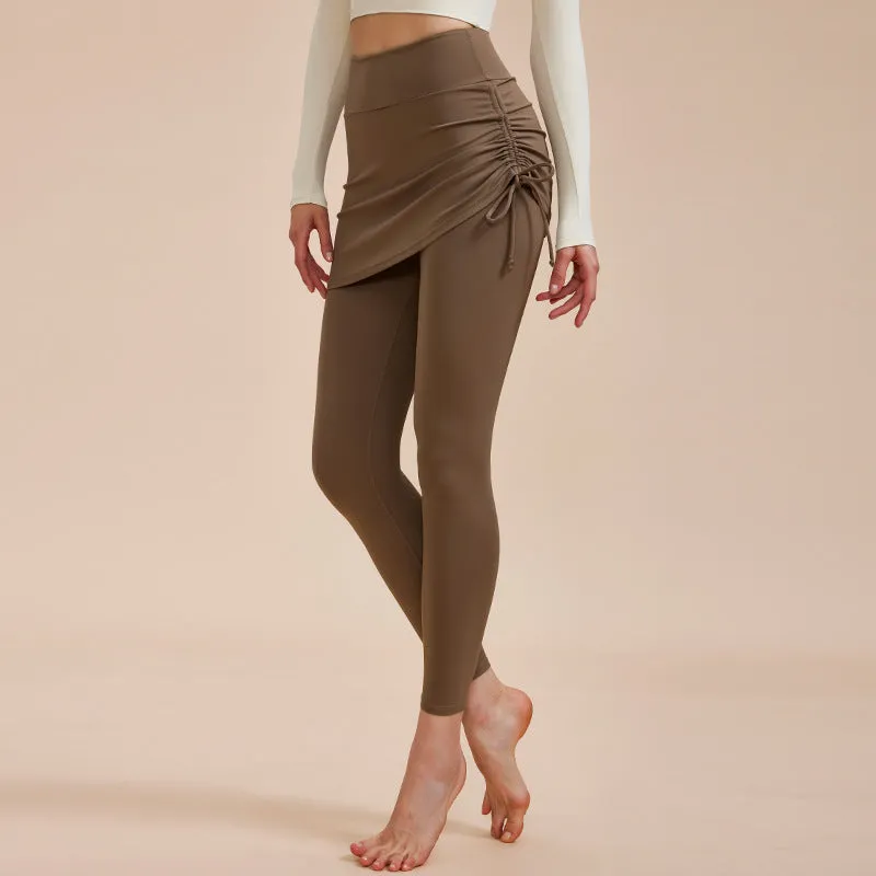 Yoga Pants with Skirt Design