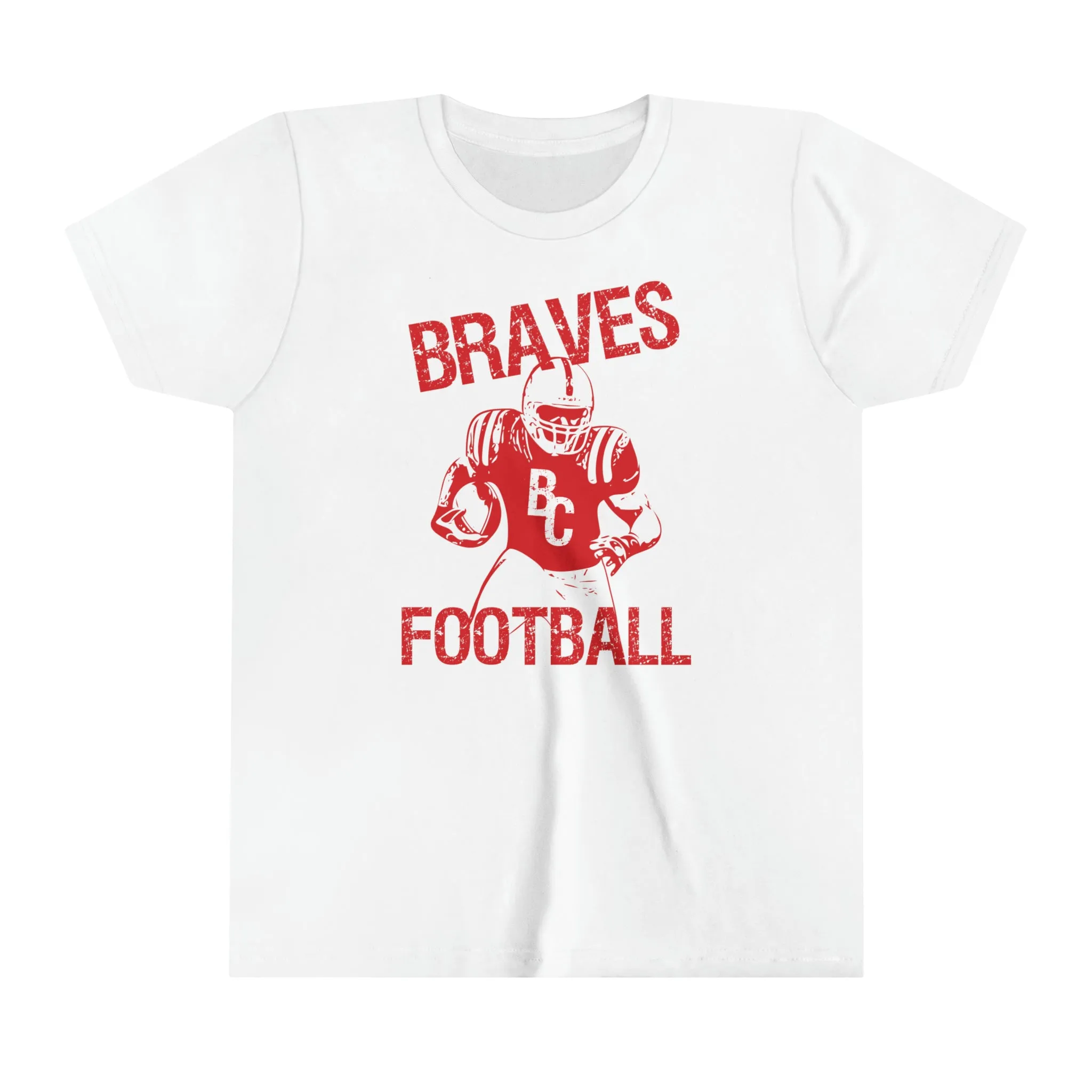 YOUTH - Braves Football Short Sleeve Tee