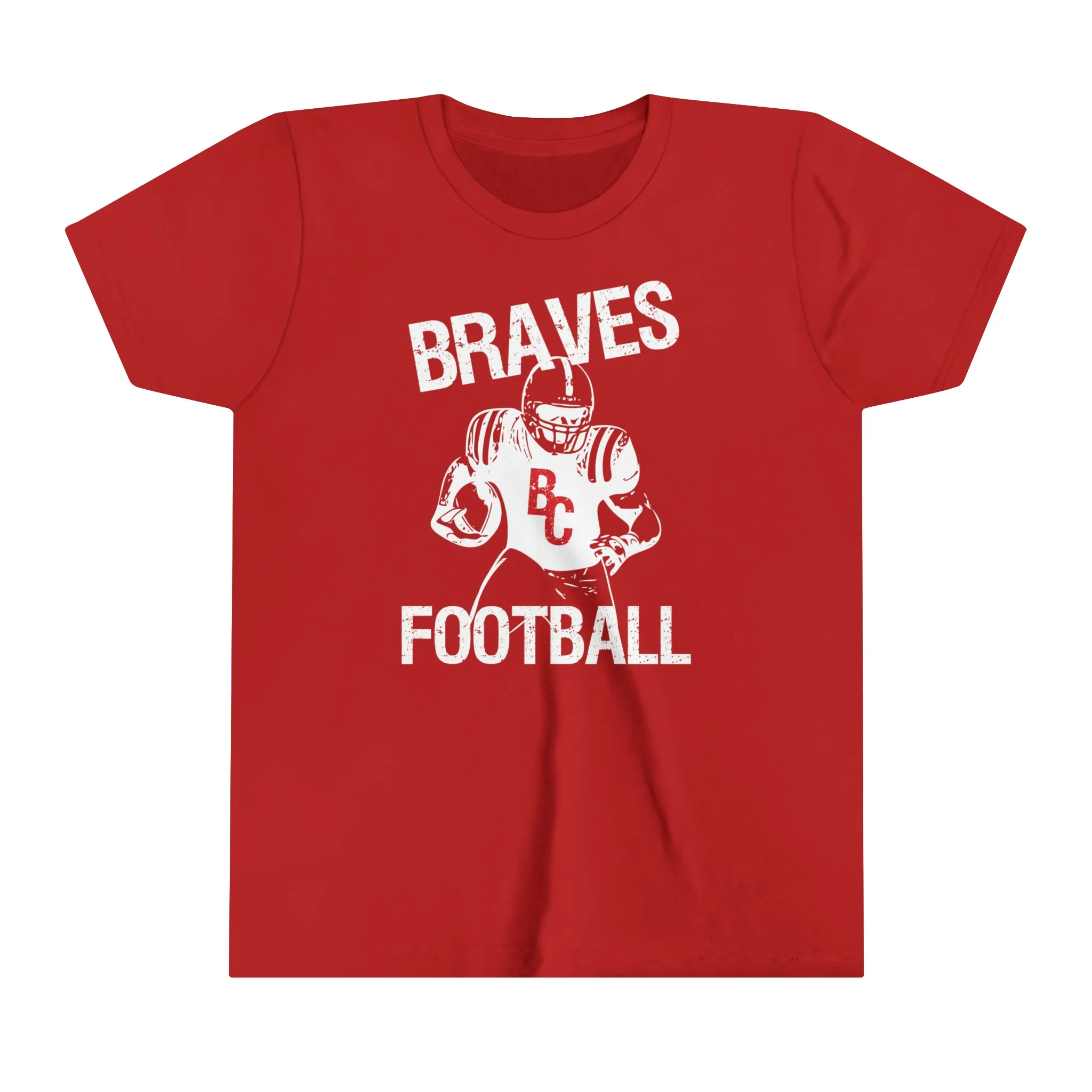 YOUTH - Braves Football Short Sleeve Tee