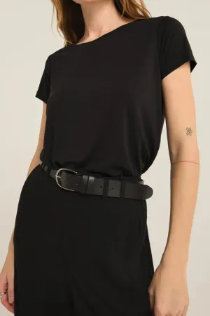 Z Supply: Backstage Crew Neck Tee in Black