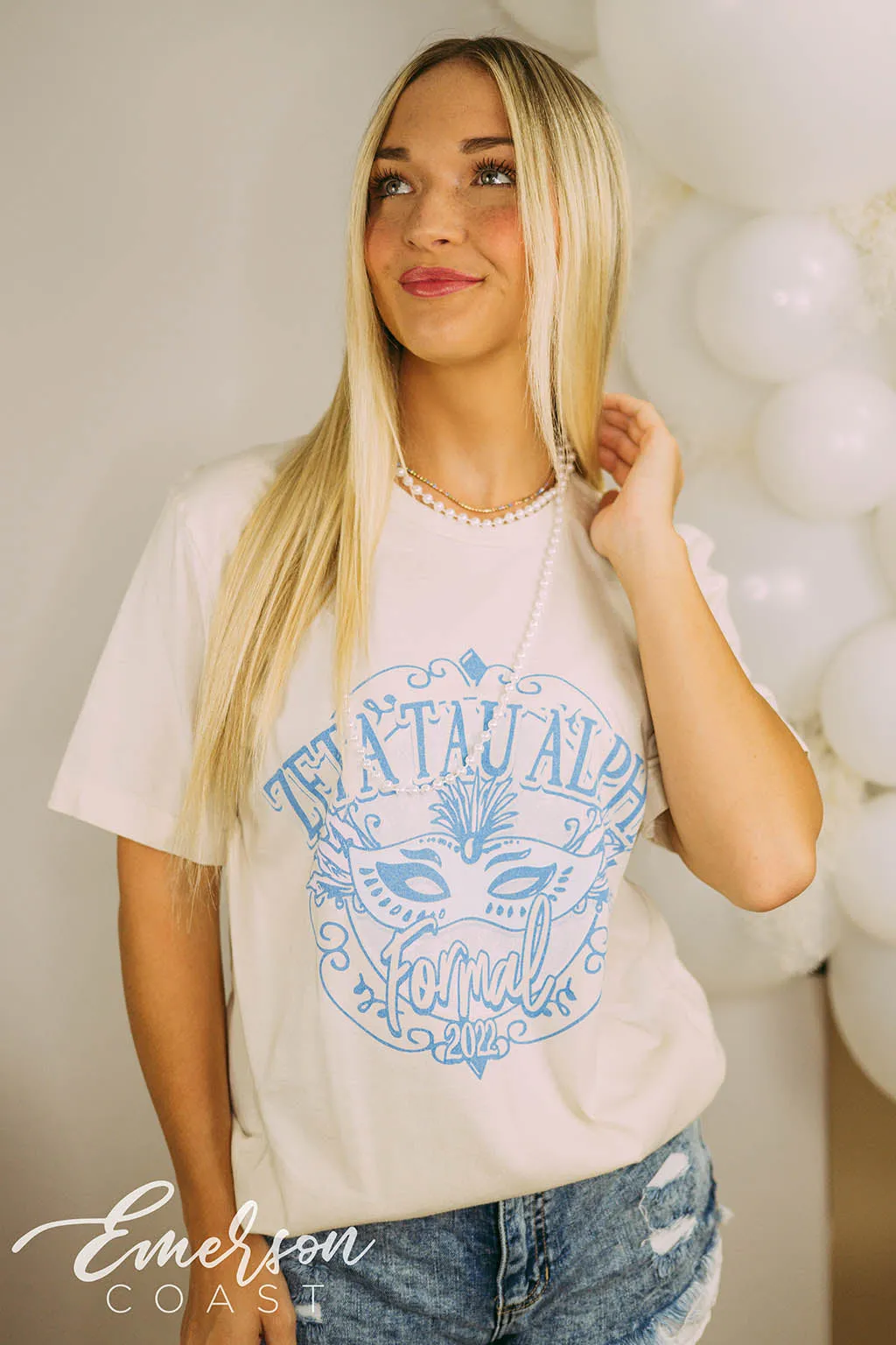 Zeta Tau Alpha Formal Masquerade Mask Tee