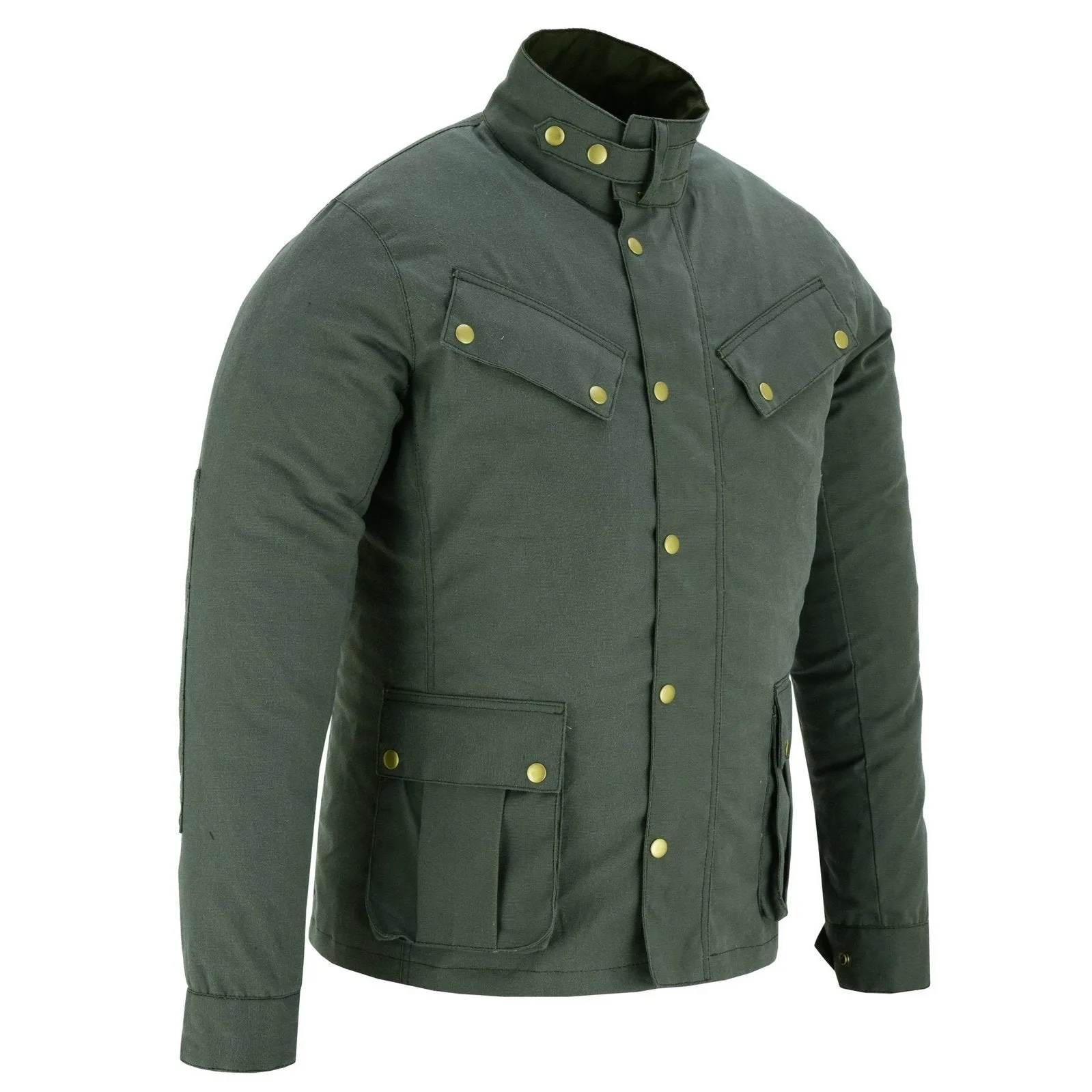 Zodiac Waxed Cotton Motorcycle Jacket Textile Biker Fashion