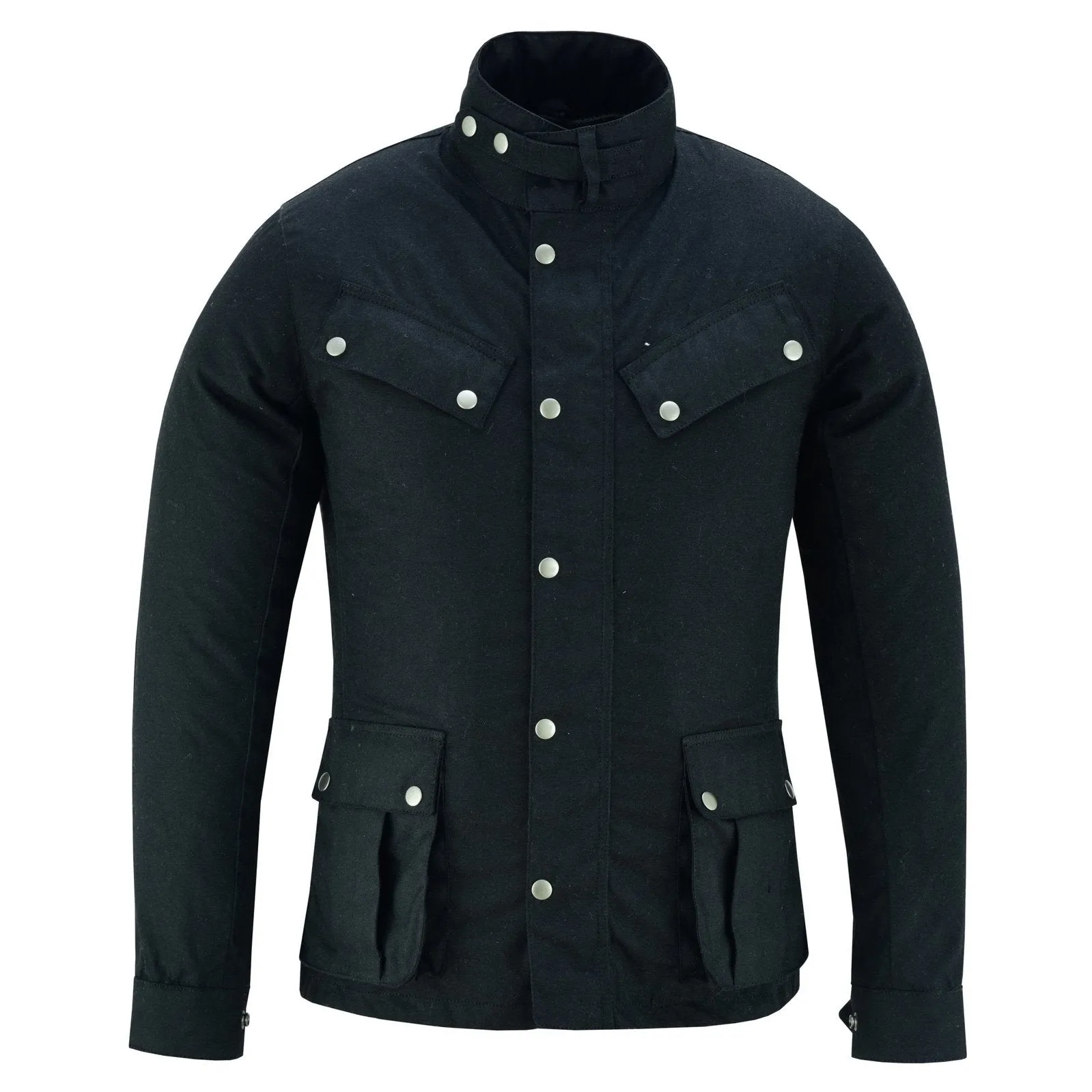 Zodiac Waxed Cotton Motorcycle Jacket Textile Biker Fashion