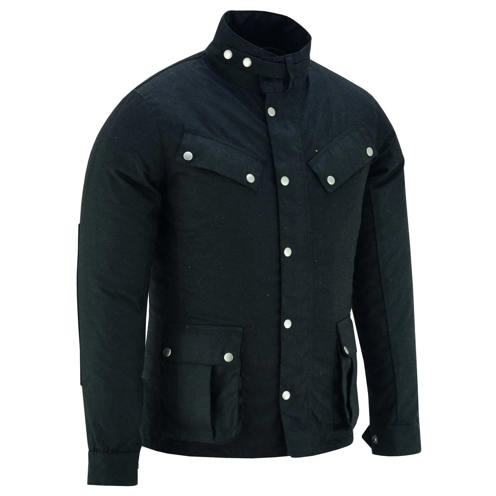 Zodiac Waxed Cotton Motorcycle Jacket Textile Biker Fashion