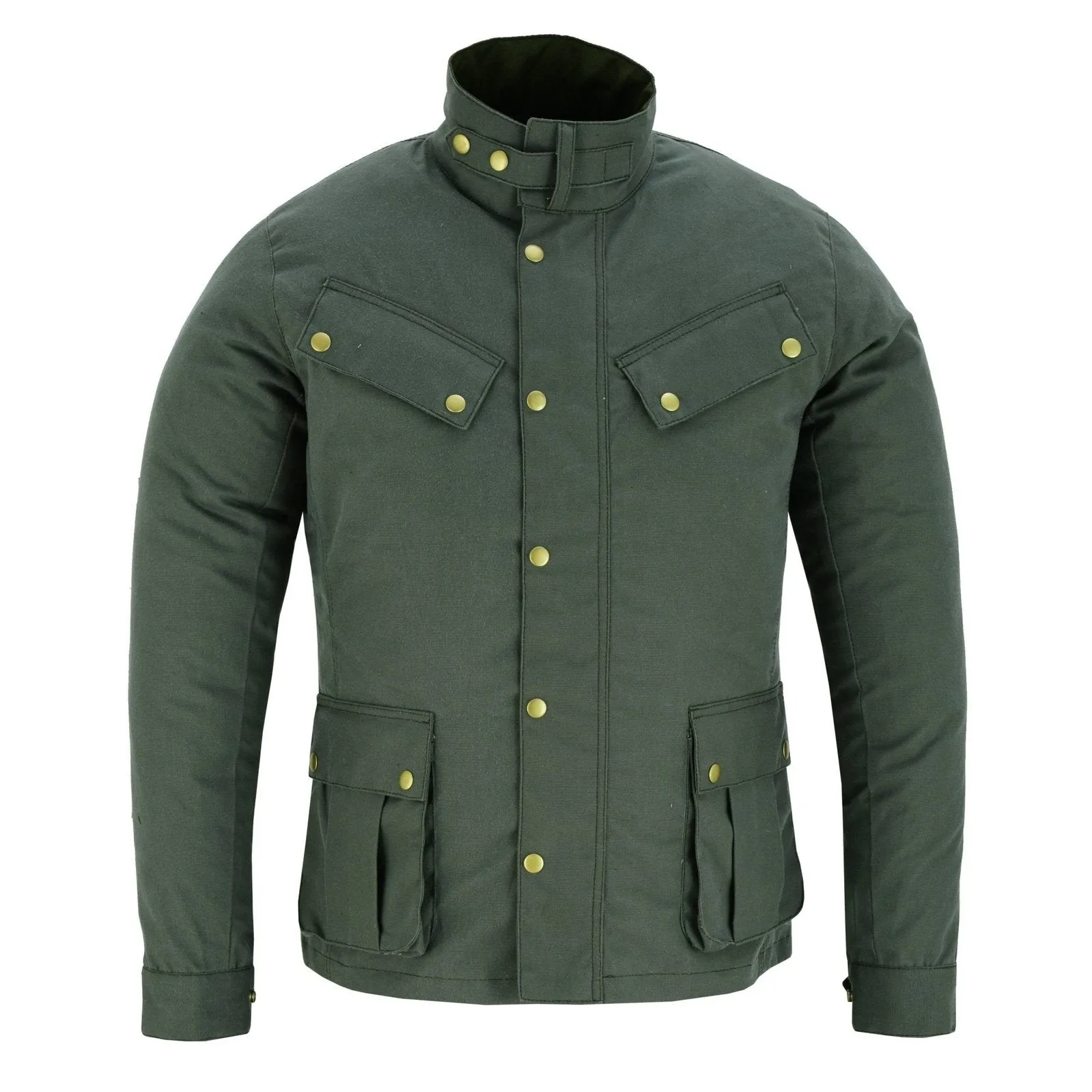 Zodiac Waxed Cotton Motorcycle Jacket Textile Biker Fashion